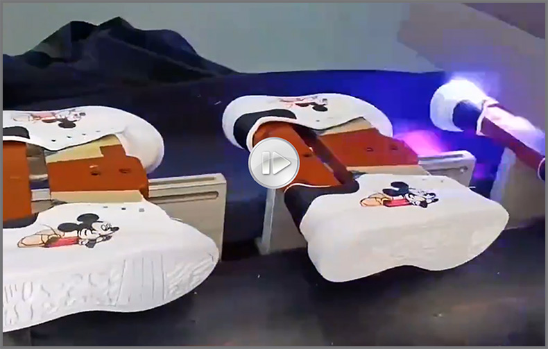 鞋子打印圖案，LR-2513高落差鞋子打印機(jī)